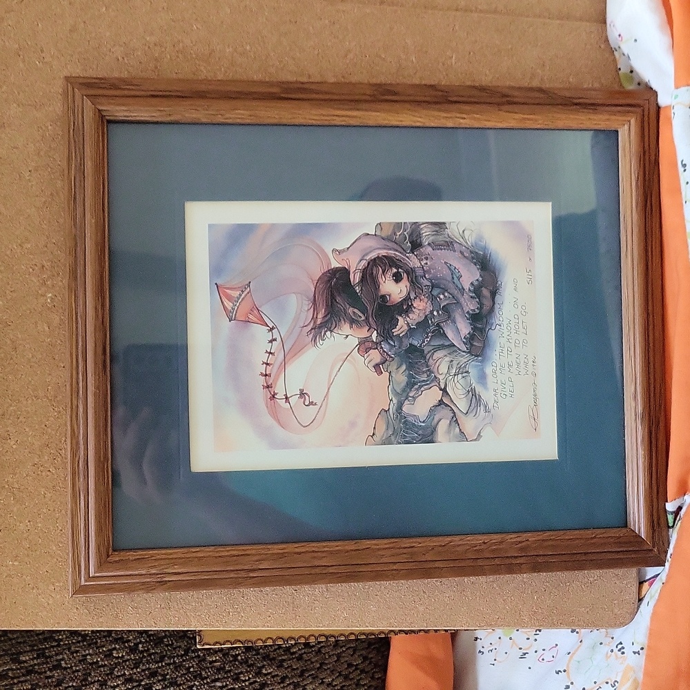 Jody Bergsma 1986 signed and numbered Art in Frame